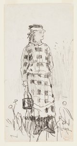Lány egy vödörrel alkotó: Winslow Homer