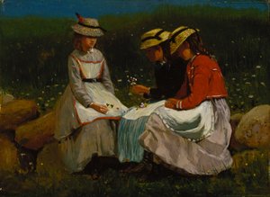 Lányok a tájban alkotó: Winslow Homer