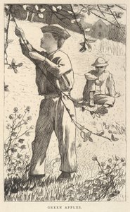Zöld alma, az Ifjúságunkból, 1868. augusztus alkotó: Winslow Homer
