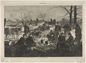 A szekérkaraván megállása alkotó: Winslow Homer