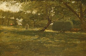 Szüreti jelenet, kb. 1873. alkotó: Winslow Homer