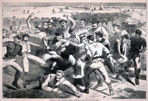 Ünnep a táborban - „futballozó” katonák, a Harper