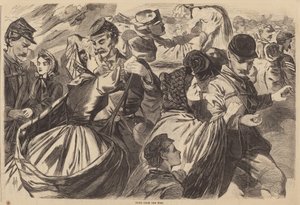 Haza a háborúból, 1863-ban jelent meg. alkotó: Winslow Homer