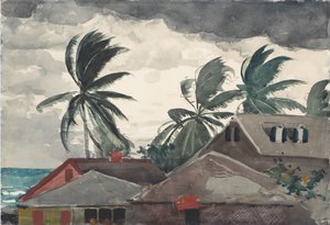 Hurrikán, Bahamák, 1898. alkotó: Winslow Homer