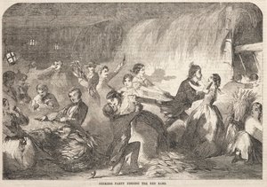 Husking Party A Vörös Fülűek megtalálása alkotó: Winslow Homer