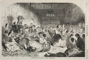 A kukorica hámozása Új-Angliában alkotó: Winslow Homer