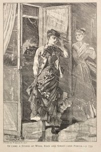 Jött a szél, az eső és a permet - és Portia alkotó: Winslow Homer