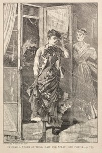 A szél, eső és permet viharában – és a Portiában, 1869. alkotó: Winslow Homer