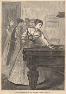 Jessie egyedül maradt az asztalnál alkotó: Winslow Homer