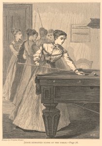 Jessie egyedül maradt az asztalnál, a Galaxisból, 1868 júliusában alkotó: Winslow Homer