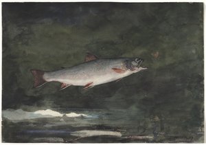 Ugráló pisztráng alkotó: Winslow Homer