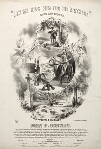 Let me Kiss him for his Mothers - Sheet Music Cover alkotó: Winslow Homer