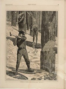 Fakitermelés télen alkotó: Winslow Homer