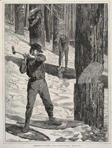 Fakitermelés télen, 1871. alkotó: Winslow Homer