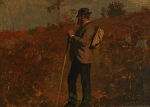 Férfi hátizsákban alkotó: Winslow Homer