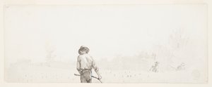 Férfi kaszával alkotó: Winslow Homer