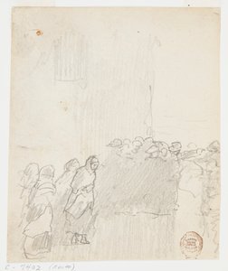 Tengerre néző férfiak és nők, Cullercoats, Anglia alkotó: Winslow Homer