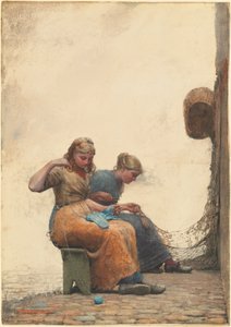 A hálók javítása alkotó: Winslow Homer