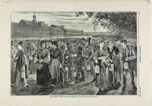 New England Factory Life-"Bell Time" alkotó: Winslow Homer