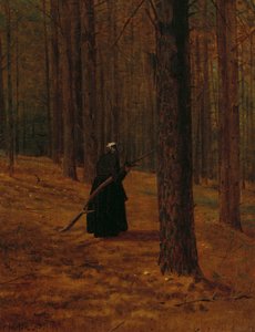 Öregasszony ecsetet szedeget, 1865 alkotó: Winslow Homer