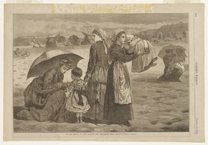 A Long Branch-i tengerparton - A gyermekek órája alkotó: Winslow Homer
