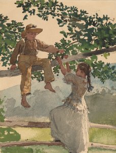 A kerítésen, 1878. alkotó: Winslow Homer