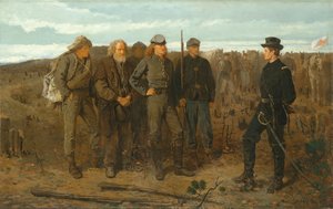 Foglyok a frontról, 1866. alkotó: Winslow Homer