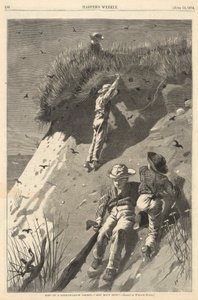 Raid egy homokfecske kolónián alkotó: Winslow Homer