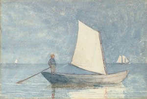Dory vitorlázás, 1880 alkotó: Winslow Homer