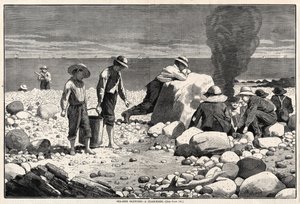 Tengerparti vázlatok – Kagylósütés alkotó: Winslow Homer
