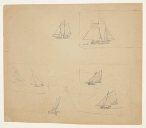 Vázlatok a vitorlás kézművességről alkotó: Winslow Homer