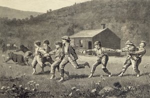 Snap the Whip (fametszet) alkotó: Winslow Homer