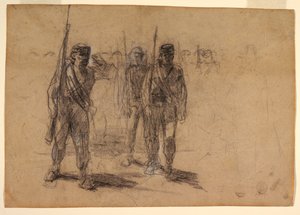 Katonák fúrása alkotó: Winslow Homer