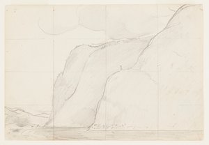 Tanulmány a "Cape Trinity, Saguenay River" számára alkotó: Winslow Homer