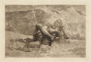 Tanulmány a Visszaáramláshoz alkotó: Winslow Homer
