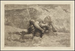 Tanulmány Undertow számára, 1886 körül alkotó: Winslow Homer
