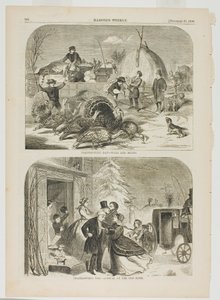 Hálaadás napja - Utak és eszközök és Hálaadás napja - Érkezés a régi otthonba alkotó: Winslow Homer