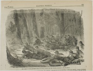 A Potomac-hadsereg - a mi előőrsünk az erdőben alkotó: Winslow Homer