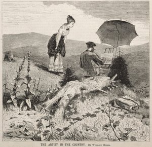 A művész a vidéken, 1869. alkotó: Winslow Homer