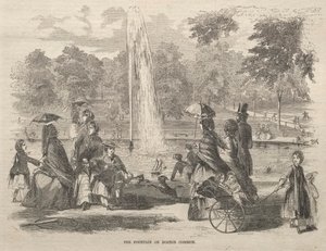A szökőkút a Boston Commonban alkotó: Winslow Homer