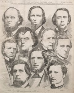 A georgiai küldöttség a Kongresszusban, 1861. alkotó: Winslow Homer