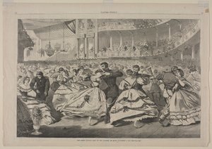A Nagy Orosz Bál a Zeneakadémián, 1863. november 5. alkotó: Winslow Homer