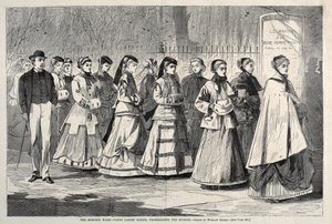 A reggeli séta – A leányiskola diákjai sétálnak az sugárúton alkotó: Winslow Homer