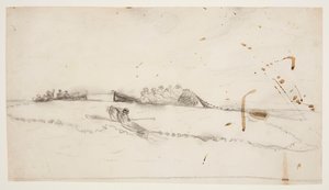 Három csónak halászokkal, akik hálót raknak ki alkotó: Winslow Homer