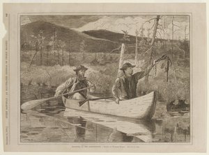 Csapdázás az Adirondack-hegységben alkotó: Winslow Homer