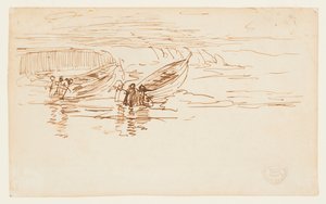 Két Dories elindítása, Anglia alkotó: Winslow Homer