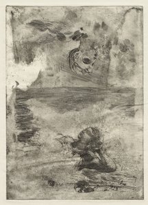 Két fej, tanulmány az "Undertow" után, 1886 körül, nyomtatva 1967 körül alkotó: Winslow Homer