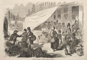 Kilátás a South Market Streeten, Boston, 1857. alkotó: Winslow Homer