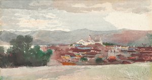 Santiago de Cuba látképe, 1885. alkotó: Winslow Homer