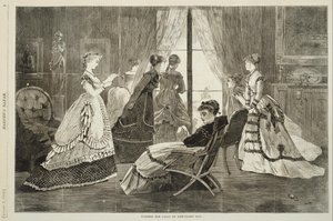 Hívások várakozása újév napján alkotó: Winslow Homer